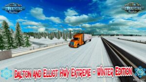 Dalton and Elliot HWY Extreme 1:1 Winter Map [1.49] for American Truck Simulator