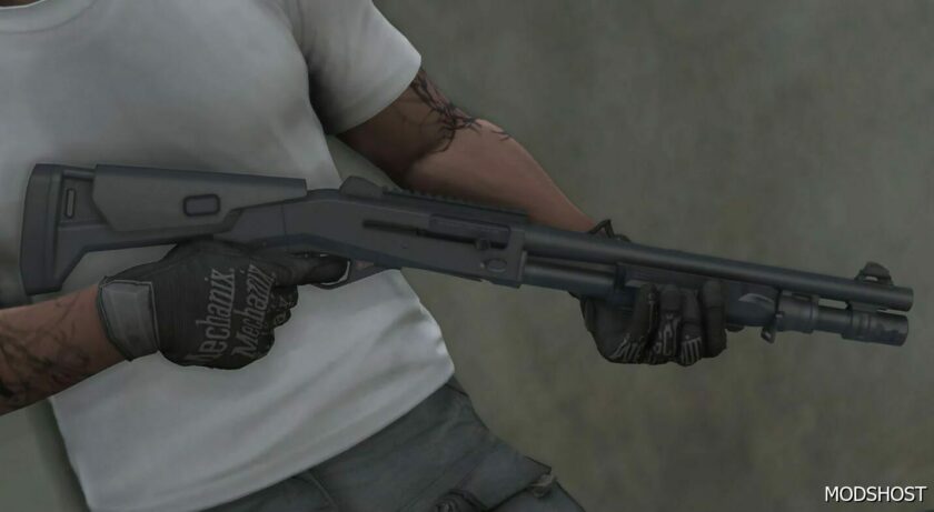 Benelli M4 Tactical [Animated] for Grand Theft Auto V