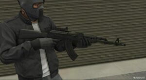 GTA 5 Weapon Mod: AK-47 WAR SAW Animated (Image #3)