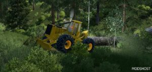 FS22 John Deere Forklift Mod: 540GIII Cable Skidder (Yellow 90’s Style) (Image #2)