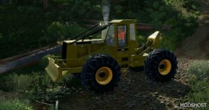 FS22 John Deere Forklift Mod: 540GIII Cable Skidder (Yellow 90’s Style) (Featured)