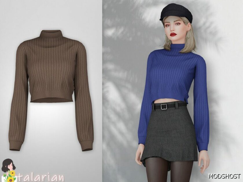 Tatum Sweater Sims 4 Clothes Mod - ModsHost