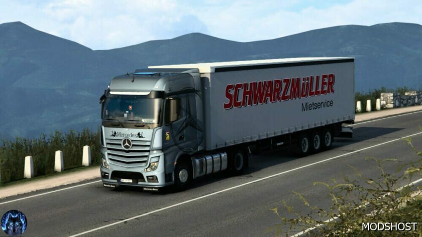 Mercedes Actros MP4 Reworked V3.5 [Schumi] [1.49] for Euro Truck Simulator 2