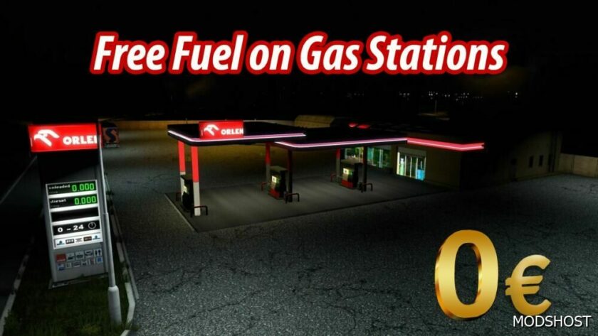 Free Fuel on GAS Stations [1.49] for Euro Truck Simulator 2