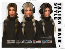 Talika Hairstyle for Sims 4