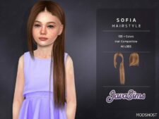 Sofia (Child Hairstyle) for Sims 4