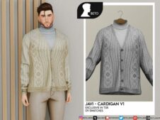 Javi Sweater (Cardigan V1) for Sims 4