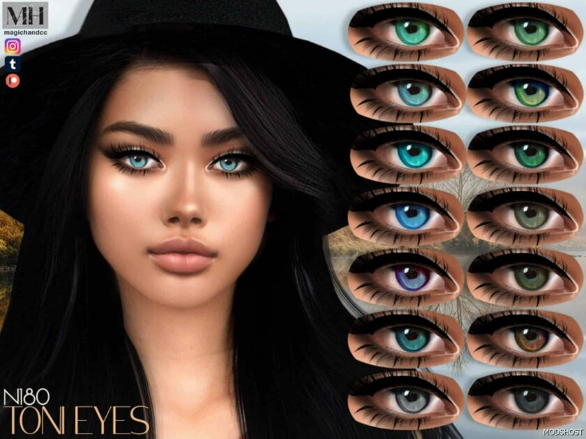 Toni Eyes N180 for Sims 4