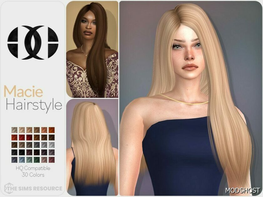 Macie Hairstyle for Sims 4