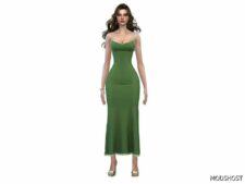 Sims 4 Party Clothes Mod: Antonia Dress (Image #2)