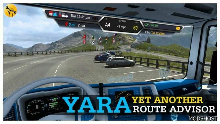 ETS2 YET Another Route Advisor V1.1 1.49 mod
