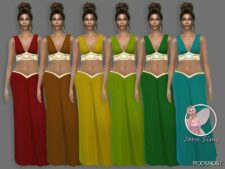 Sims 4 Simythology Dress Aset 1 mod