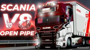ETS2 Scania 6 Series Open Pipe Sound V1.3 1.49 mod