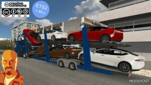 ETS2 Mod: Lohr Car Transport Trailer 1.49 (Image #3)