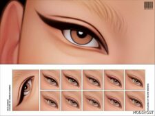 Sims 4 Minimalist Eyeliner N293 mod