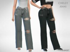 Sims 4 Chelsy Jeans mod