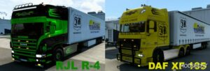 ETS2 Scania Mod: Jimmy Rosenqvist Transport Skin Pack (Image #2)