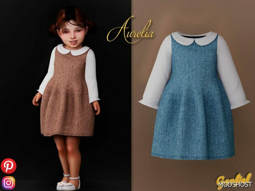 Sims 4 Aurelia – Cute Formal Dress mod
