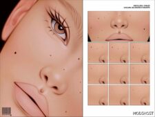 Sims 4 Makeup Mod: Details N41 Moles (Featured)