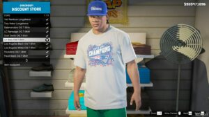 GTA 5 Four Boston Sports Teams T-Shirts + Patriots HAT for Franklin mod