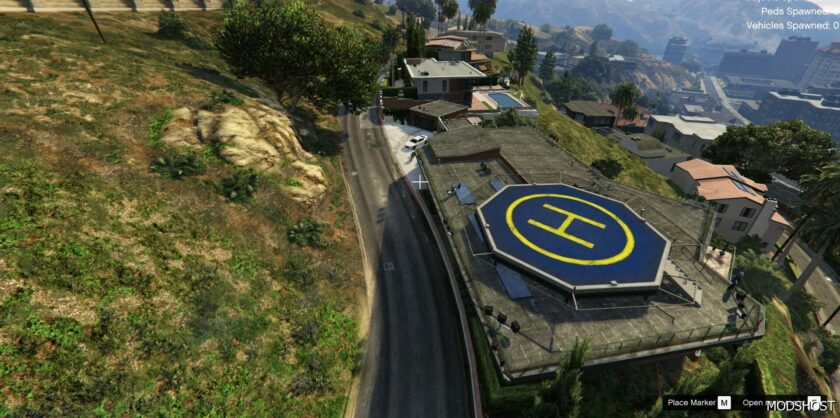 GTA 5 Map Mod: Franklin Home Private Helipad V0.1 (Featured)