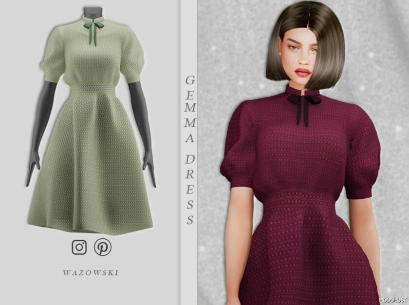 Sims 4 Gemma Dress mod