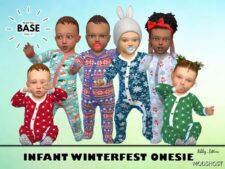 Sims 4 Infant Winterfest Onesie mod
