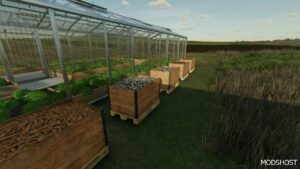 FS22 Large Greenhouse Premium Crops mod