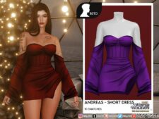 Sims 4 Andreas Short Dress mod