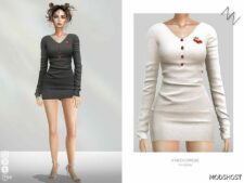 Sims 4 V-Neck Dress mod