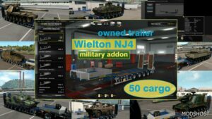 ETS2 Military Addon for Ownable Trailer Wielton NJ4 V1.5.15 mod