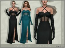 Sims 4 Crystal Gown mod