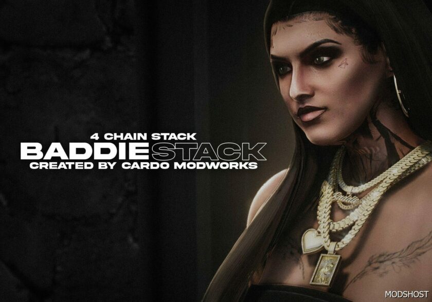 Baddie Stacked Chains for MP Female GTA 5 Player Mod - ModsHost