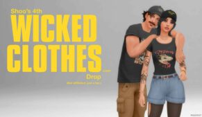 Sims 4 4TH Pack of Simified Wicked Clothes mod