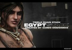 GTA 5 Player Mod: Egypt Stacked Chains for MP Female