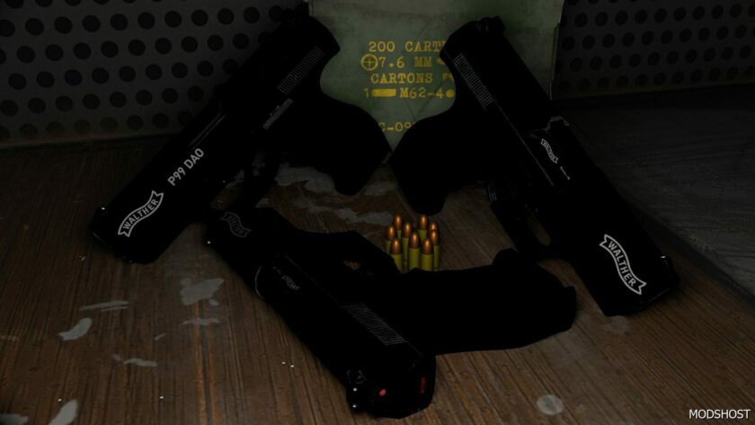 GTA 5 Walther P99 DAO Animated mod