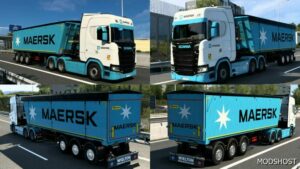 ETS2 Skin Maersk Wielton Bulk Master by Rodonitcho Mods 2.0 1.48 mod