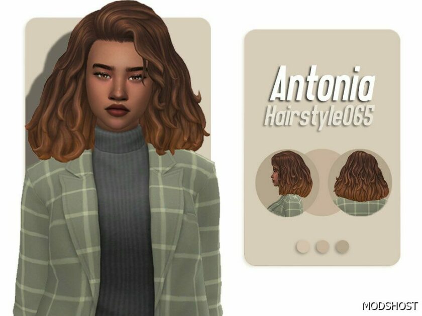 Sims 4 Antonia Hairstyle mod