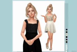 Sims 4 Child Holiday Dress mod