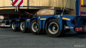 ETS2 Mod: Abasstreppas Lowbed Trailer Wheel for JOB Market Trailer (Image #2)