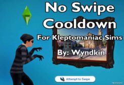 Sims 4 NO Swipe Cooldown mod