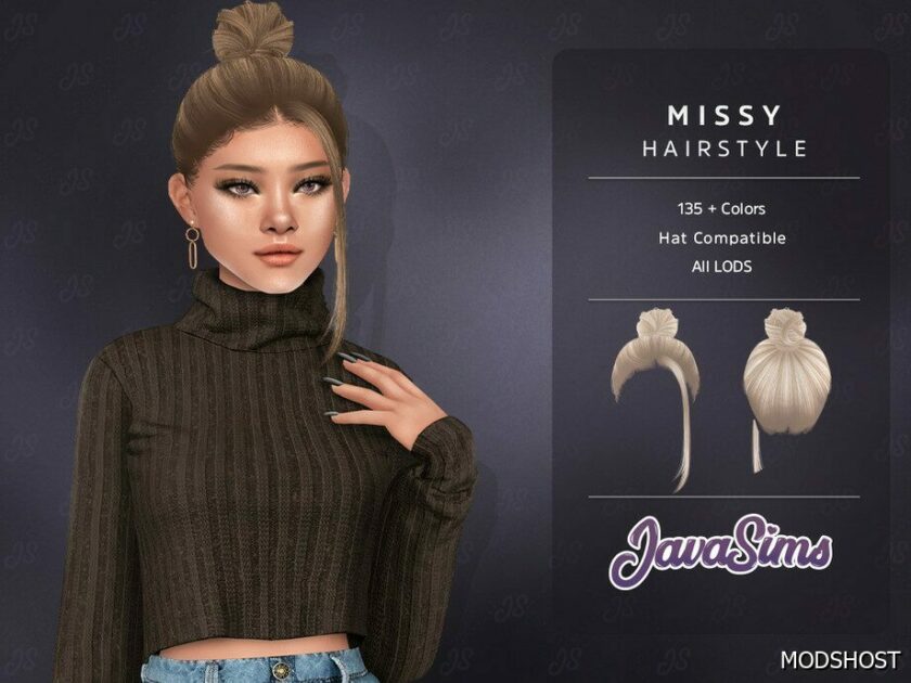 Sims 4 Missy Hairstyle mod