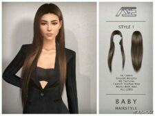 Sims 4 Female Mod: Baby Hairstyle No.1 (Featured)