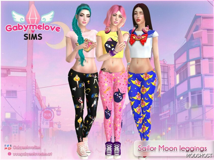 Sims 4 Updated 2023 | Sailor Moon leggings mod