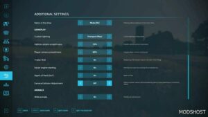 FS22 Mod: Additional Game Settings V1.2 (Image #2)