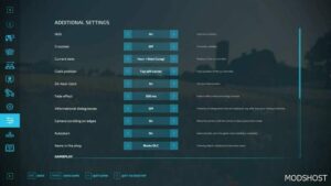 FS22 Mod: Additional Game Settings V1.2 (Image #3)