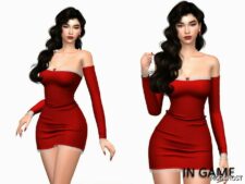 Sims 4 Noelle Dress mod