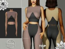Sims 4 Top and Leggings SET 365 mod