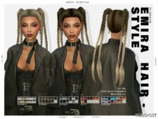 Sims 4 Emira Hairstyle mod