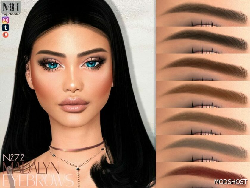 Sims 4 Madalyn Eyebrows N272 mod
